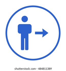 People  icon,vector. Flat design.