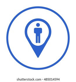 People  icon,vector. Flat design.