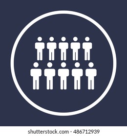 People  icon,vector. Flat design.