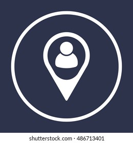 People  icon,vector. Flat design.