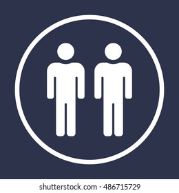 People  icon,vector. Flat design.