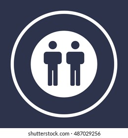 People  icon,vector. Flat design.