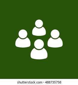 People  icon,vector. Flat design.