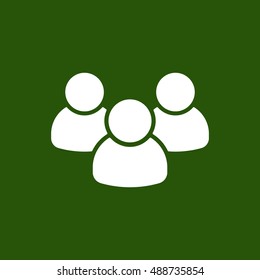 People  icon,vector. Flat design.