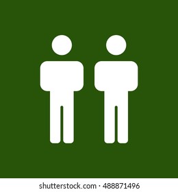 People  icon,vector. Flat design.