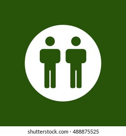 People  icon,vector. Flat design.