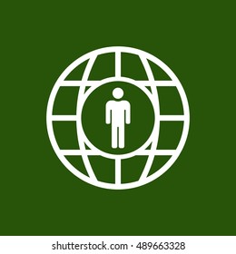 People  icon,vector. Flat design.