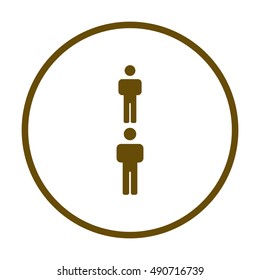 People  icon,vector. Flat design.