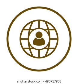 People  icon,vector. Flat design.