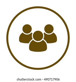 People  icon,vector. Flat design.