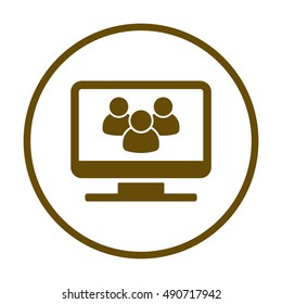 People  icon,vector. Flat design.