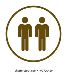 People  icon,vector. Flat design.