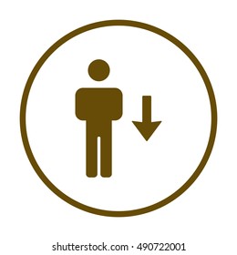 People  icon,vector. Flat design.
