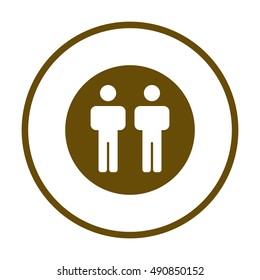 People  icon,vector. Flat design.