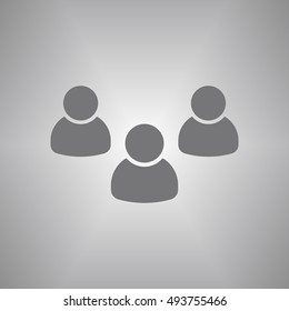 People  icon,vector. Flat design.