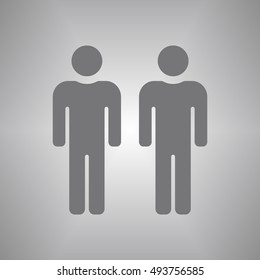 People  icon,vector. Flat design.