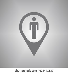 People  icon,vector. Flat design.