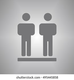 People  icon,vector. Flat design.