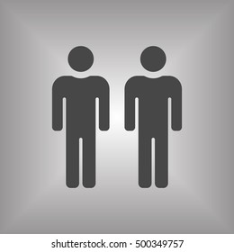 People  icon,vector. Flat design.