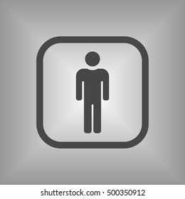 People  icon,vector. Flat design.