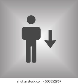 People  icon,vector. Flat design.