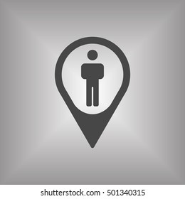 People  icon,vector. Flat design.