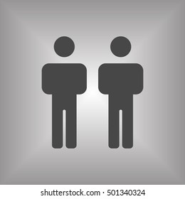 People  icon,vector. Flat design.