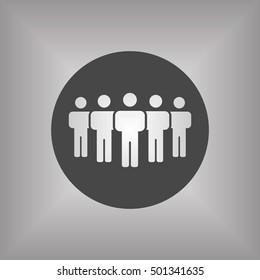 People  icon,vector. Flat design.