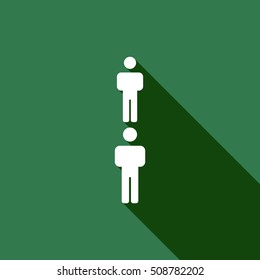 People  icon,vector. Flat design.