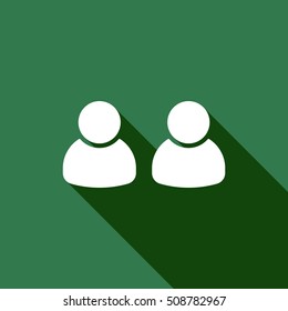 People  icon,vector. Flat design.