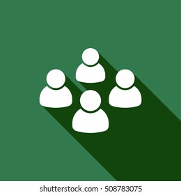 People  icon,vector. Flat design.