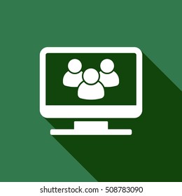 People  icon,vector. Flat design.