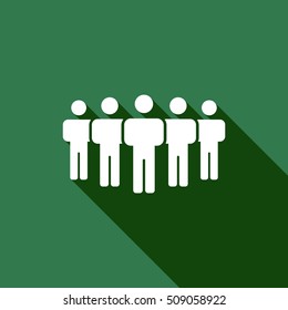 People  icon,vector. Flat design.