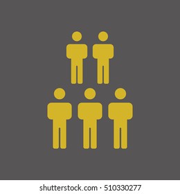 People  icon,vector. Flat design.