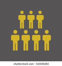 People  icon,vector. Flat design.