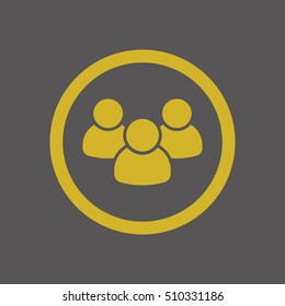 People  icon,vector. Flat design.