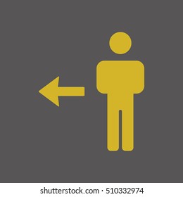 People  icon,vector. Flat design.
