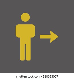 People  icon,vector. Flat design.