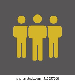 People  icon,vector. Flat design.