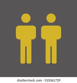 People  icon,vector. Flat design.
