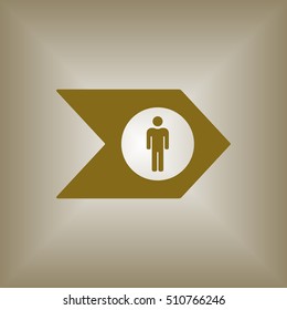People  icon,vector. Flat design.