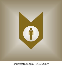 People  icon,vector. Flat design.