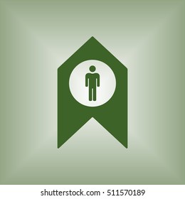 People  icon,vector. Flat design.