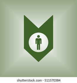 People  icon,vector. Flat design.