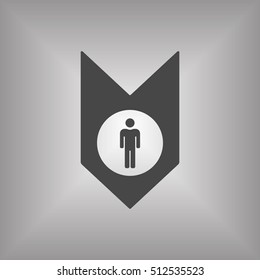 People  icon,vector. Flat design.