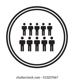 People  icon,vector. Flat design.
