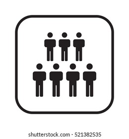People  icon,vector. Flat design.