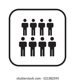 People  icon,vector. Flat design.