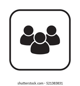 People  icon,vector. Flat design.