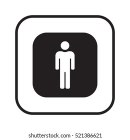 People  icon,vector. Flat design.